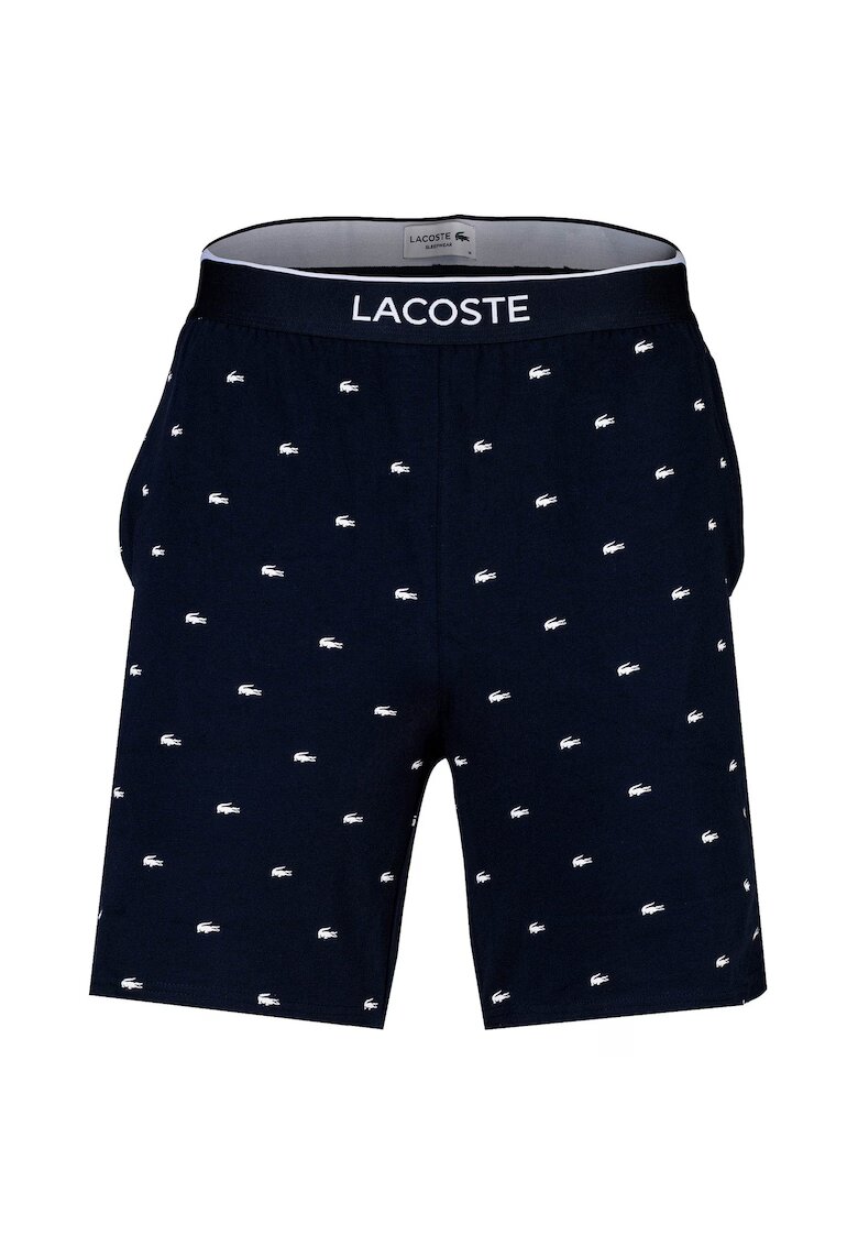 Lacoste Pantaloni scurti cu model logo - Albastru
