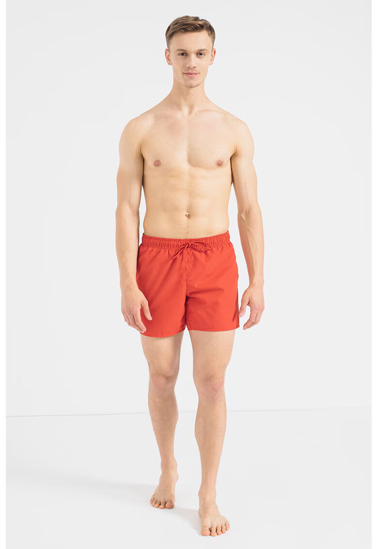 Lacoste Pantaloni scurti de baie cu snur in talie - Rosu