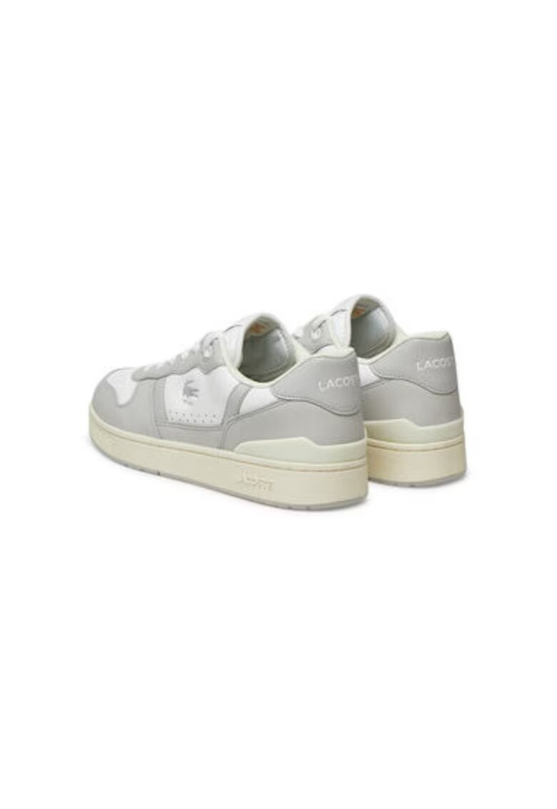 Lacoste Pantofi sport barbati - 748SMA0042 - Piele naturala - 42 EU - Alb/Gri - Alb/Gri