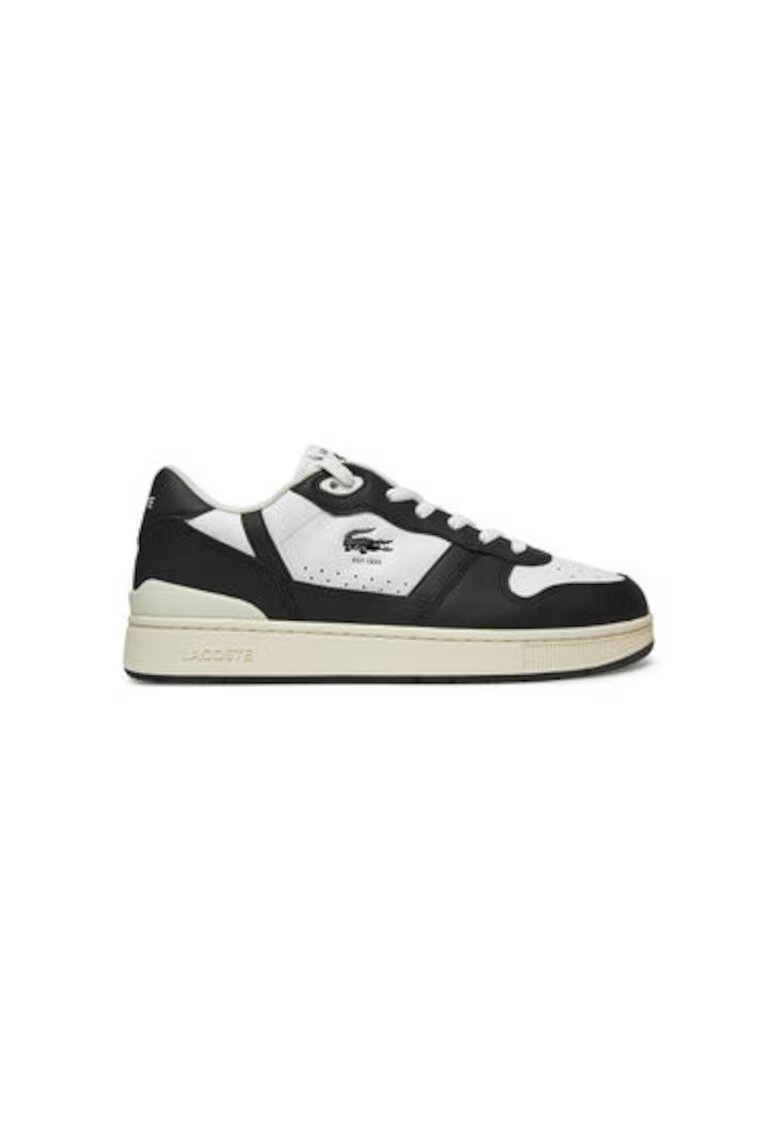Lacoste Pantofi sport barbati - 748SMA0042 - Piele naturala - 47 EU - Alb/Negru - Alb/Negru