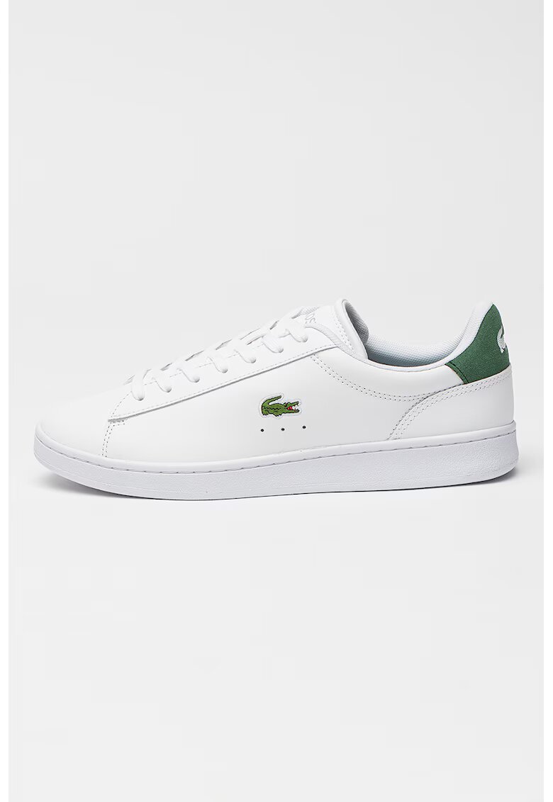 Lacoste Pantofi sport din piele cu garnitura din piele intoarsa Carnaby Set - Alb