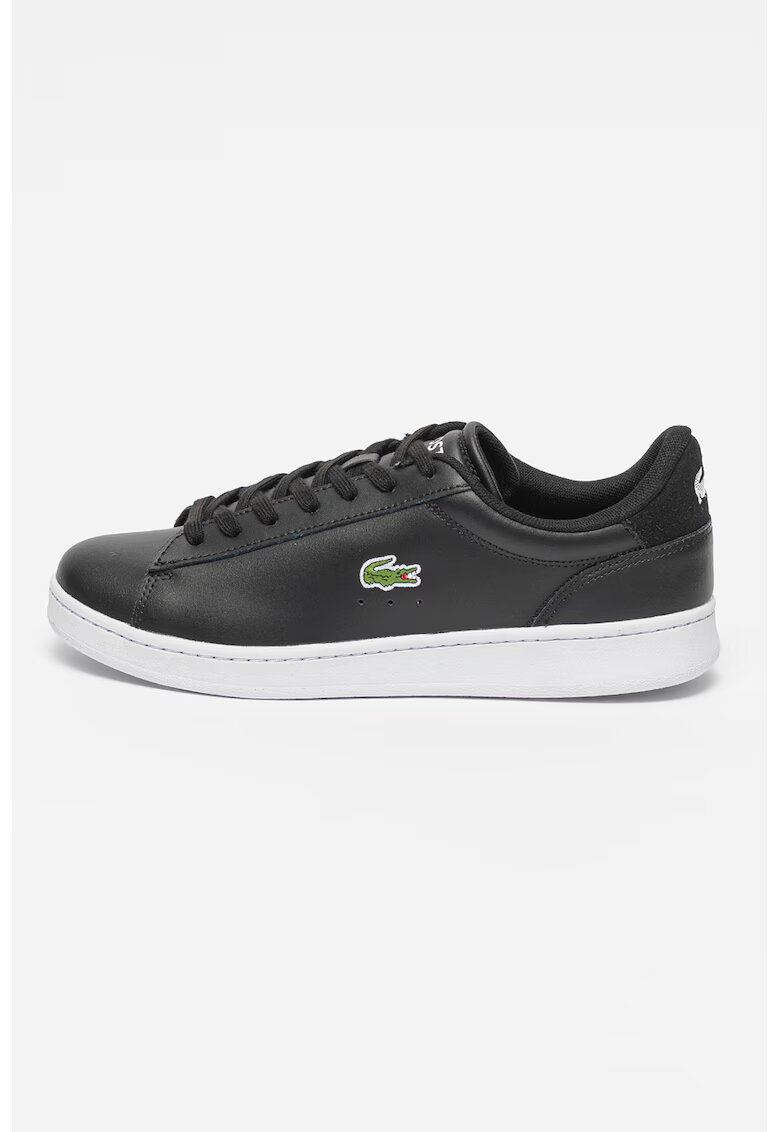 Lacoste Pantofi sport din piele cu garnitura din piele intoarsa Carnaby Set - Alb/Negru