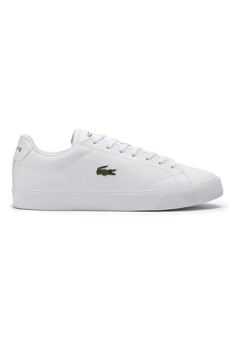 Lacoste Pantofi sport din piele cu garnituri din material sintetic - Alb