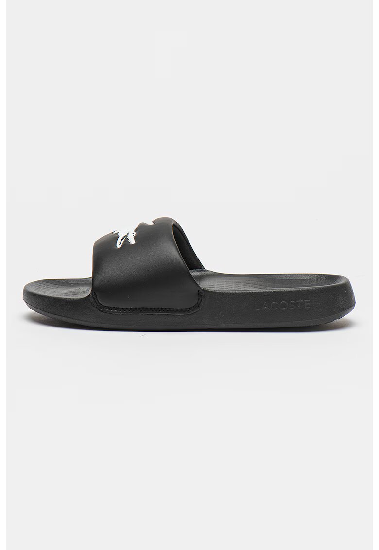 Lacoste Papuci cu detaliu logo Serve - Negru
