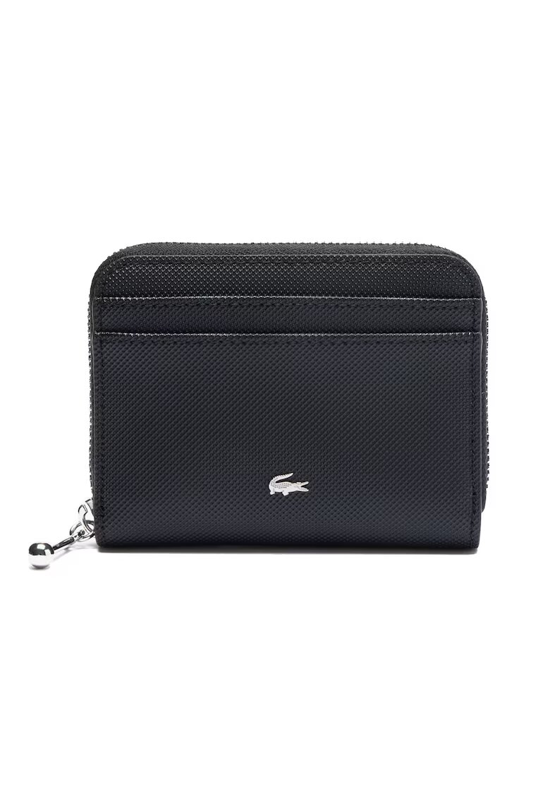 Lacoste Portofel cu fermoar si logo discret - Negru