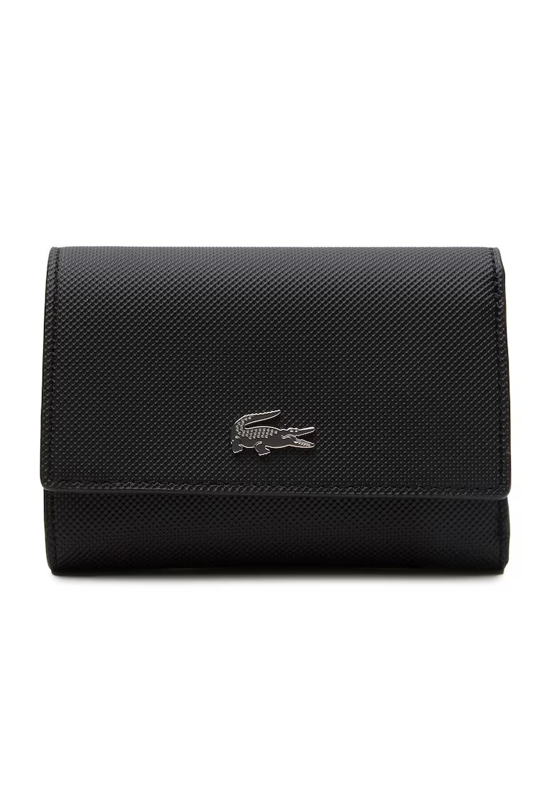 Lacoste Portofel de piele ecologica Compact - Negru