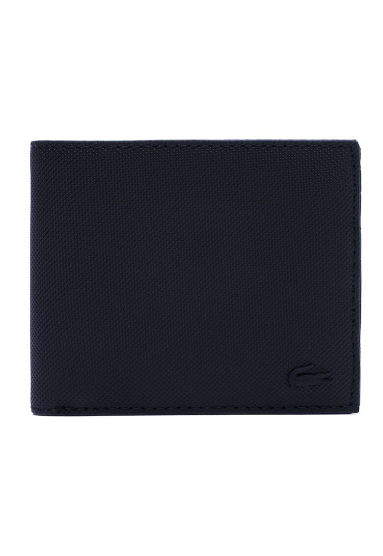 Lacoste Portofel pliabil de piele ecologica - Albastru