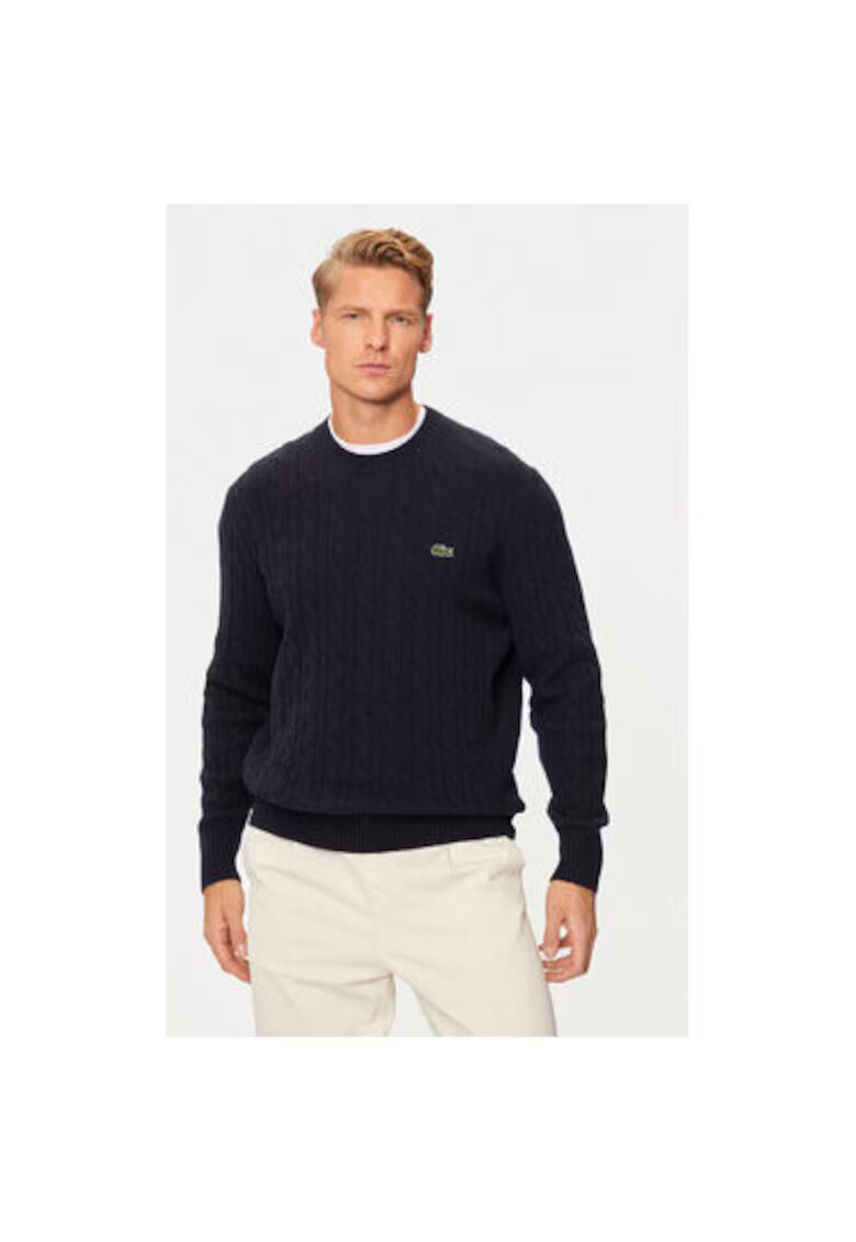 Lacoste Pulover barbati - 304585043 - Lana - XL INTL - Albastru