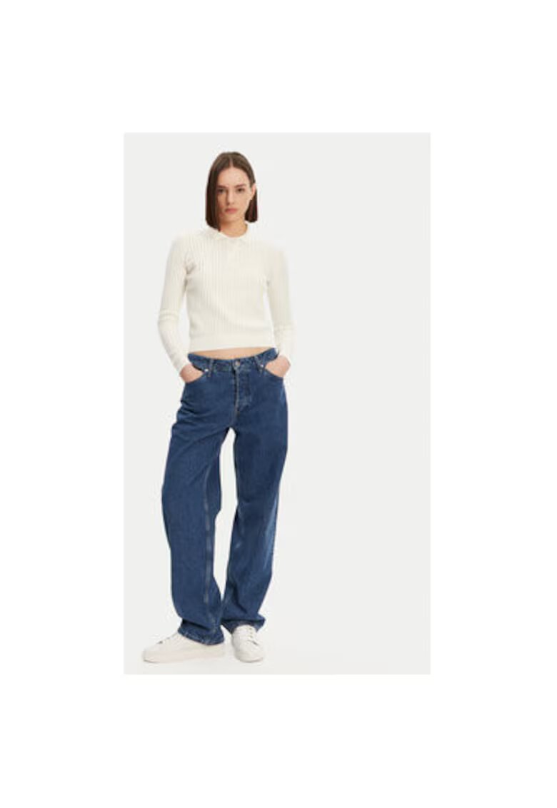 Lacoste Pulover dama AF9264 - Bumbac/Lana - Ecru - Ecru