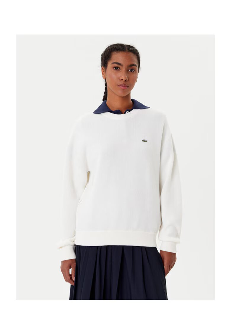 Lacoste Pulover de dama ecru -