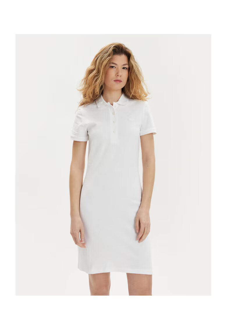Lacoste Rochie dama - 206963970 - Bumbac - Alb - Alb