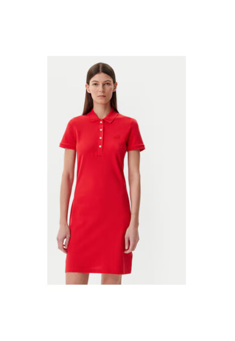 Lacoste Rochie dama EF5473 - Bumbac - Rosu