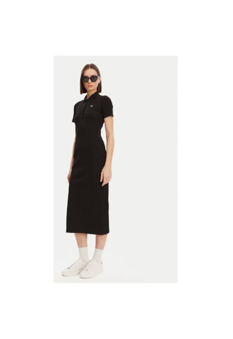 Lacoste Rochie dama EF9622 - Bumbac - Negru - Negru
