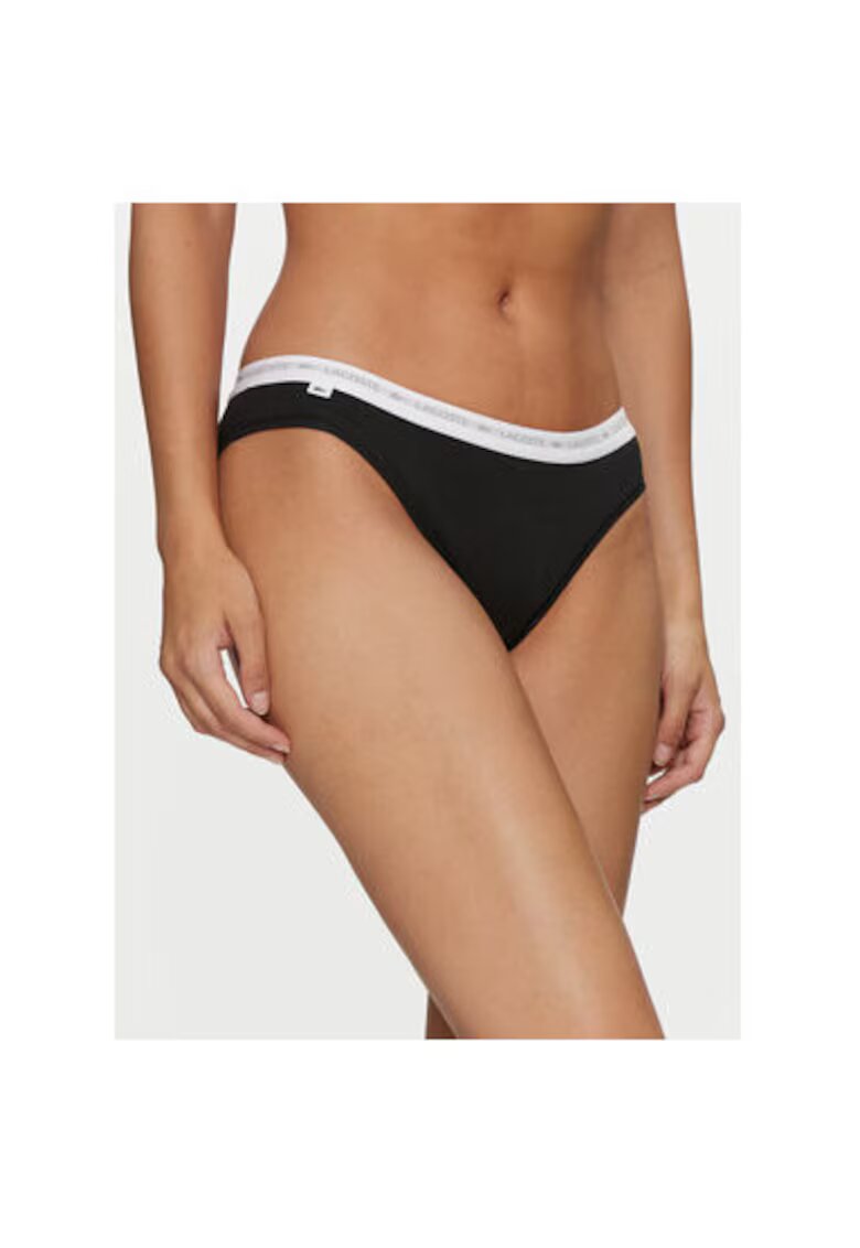 Lacoste Set 3 chiloti dama - 304596162 - Bumbac - 2XL INTL - Negru