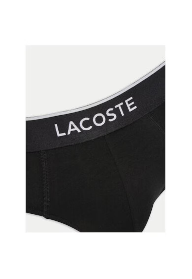 Lacoste Set 3 slipuri barbati - 304998010 - Bumbac - XL INTL - Negru