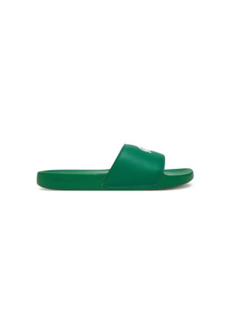Lacoste Slapi barbati 749CMA0041 - Piele ecologica - Verde - Verde