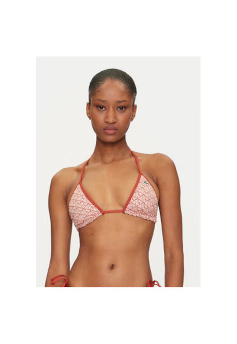 Lacoste Sutien de baie dama MF9588 - Poliester/Elastan - Portocaliu - Portocaliu