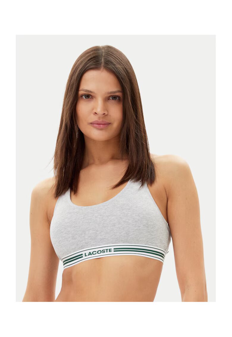 Lacoste Sutien tip top dama IF8179 - Sintetic - S INTL - Gri