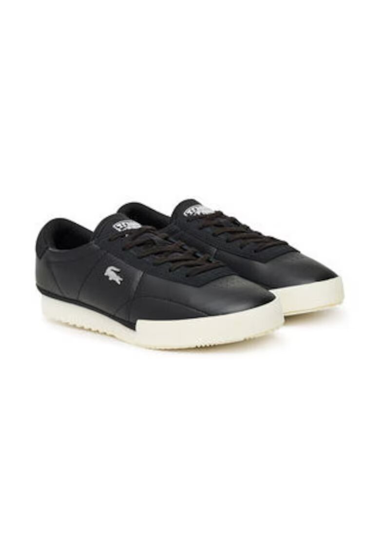 Lacoste Tenisi barbatesti din piele naturala - negru