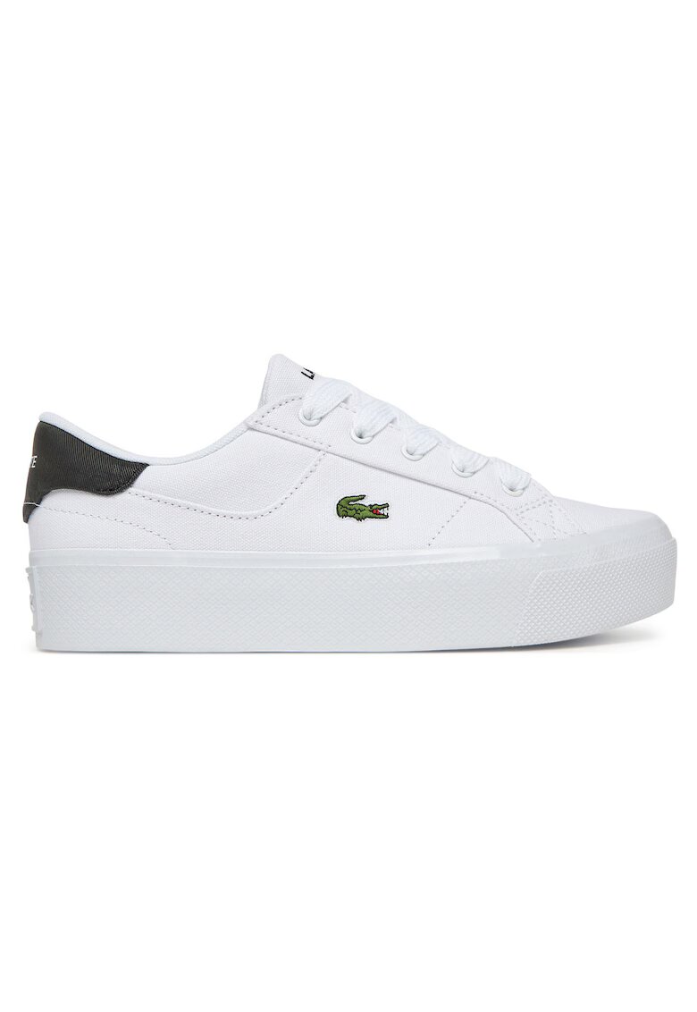 Lacoste Tenisi dama - textil - alb/negru -