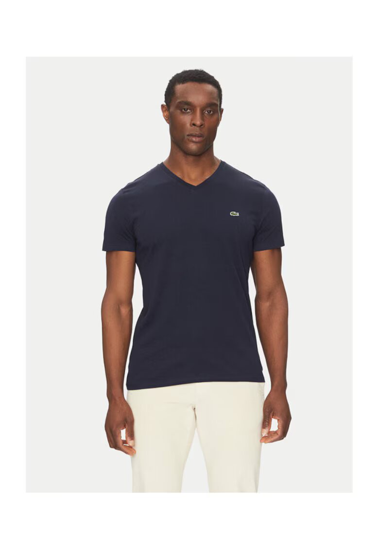 Lacoste Tricou barbati - 207113916 - Bumbac - XS INTL - Albastru