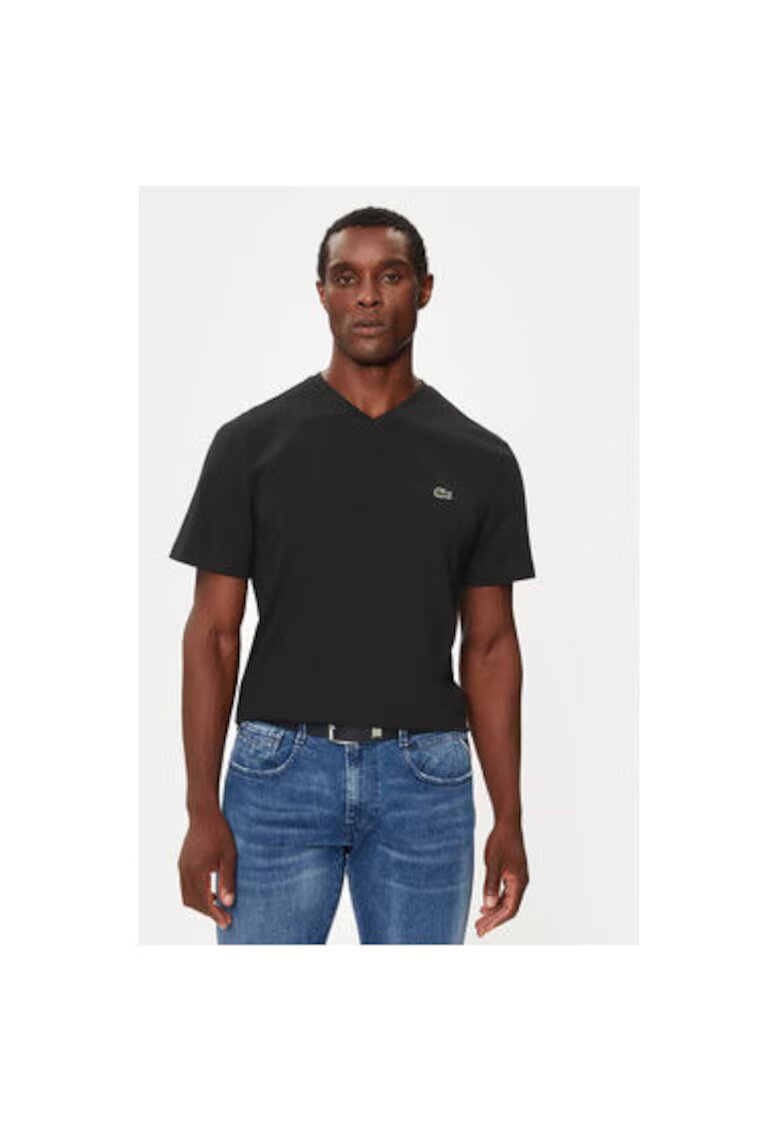 Lacoste Tricou barbati - 304586163 - Bumbac - Negru - Negru
