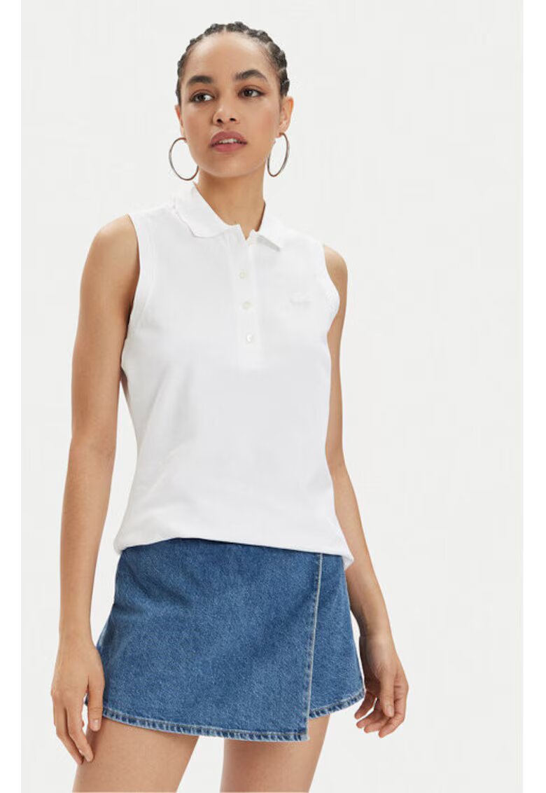 Lacoste Tricou dama - 300460290 - Bumbac - Alb - Alb