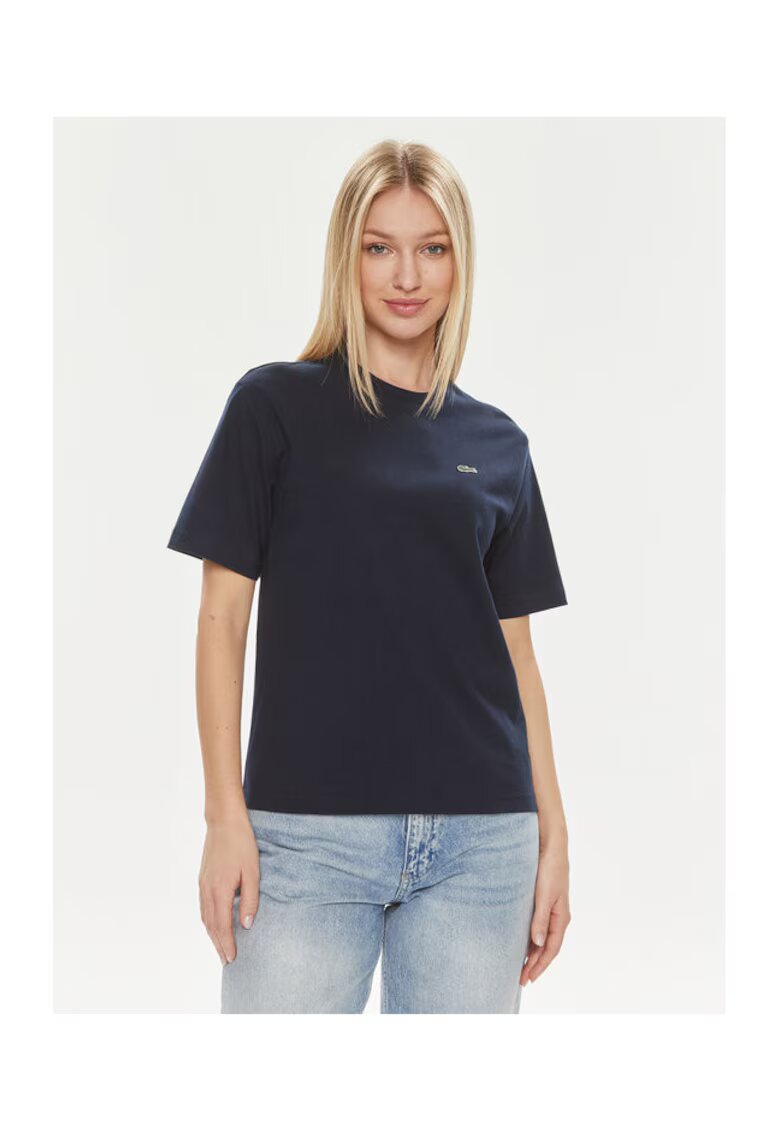 Lacoste Tricou dama - 303714062 - Bumbac - Albastru - Albastru