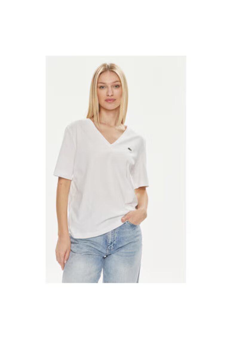 Lacoste Tricou dama - 303714208 - Bumbac - Alb - Alb