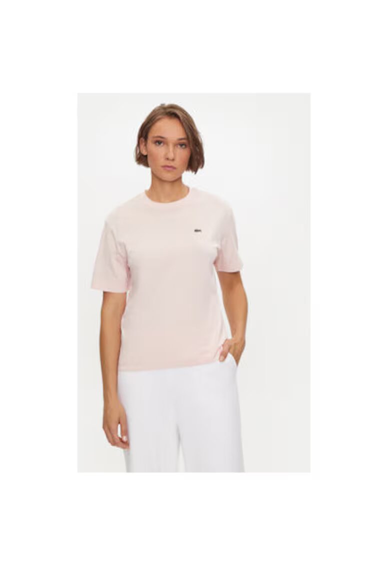 Lacoste Tricou dama - 304581519 - Bumbac - Roz - Roz