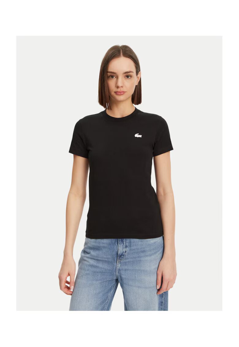 Lacoste Tricou dama TF9246 - Bumbac/Poliester - 46797 - Negru