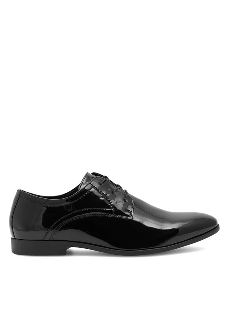 Lanetti Pantofi barbati - Sintetic - Negru - Negru