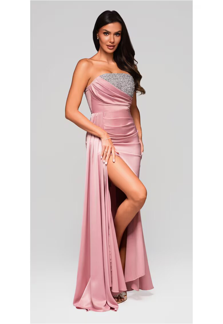 Larica Rochie de seara Maxi LA-OM-DLR224 - Roz deschis