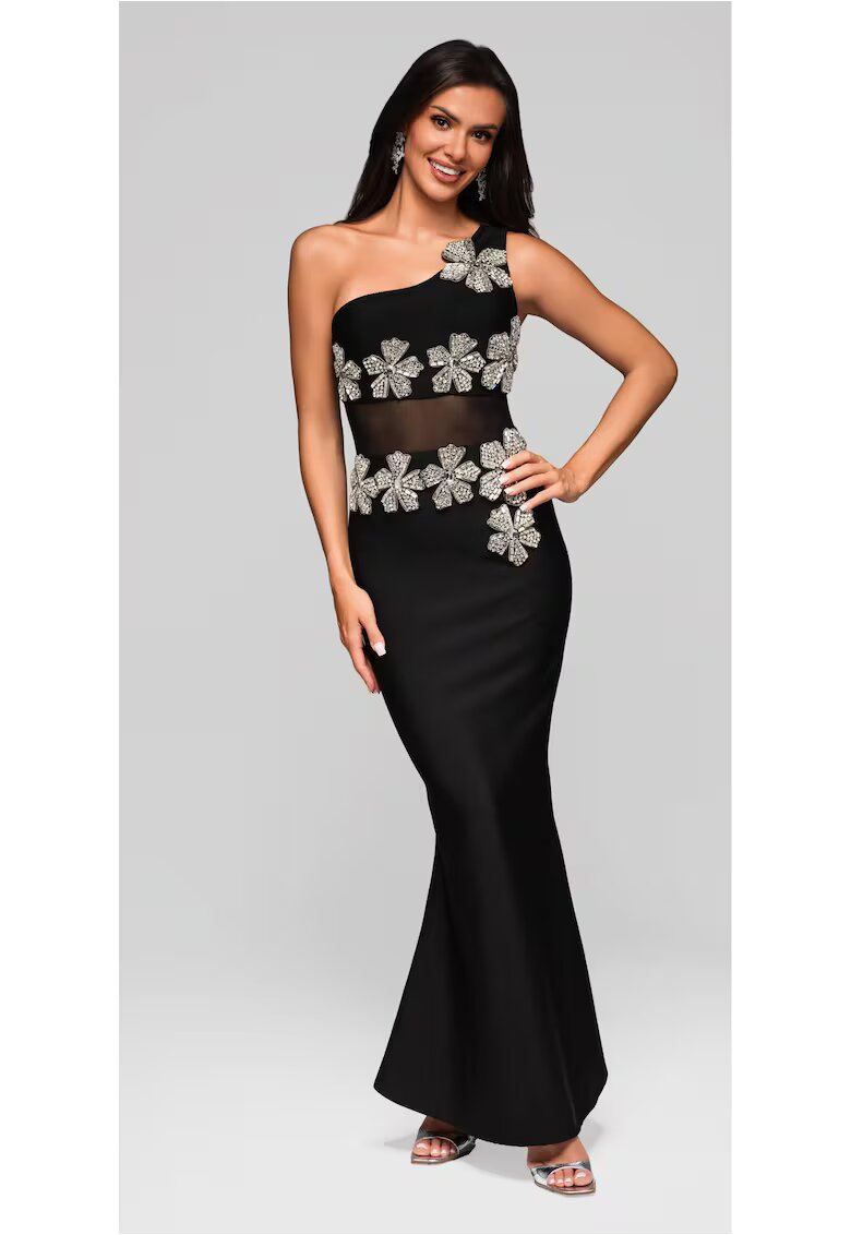 Larica Rochie de seara Maxi LA-OM-DLR227 - Negru