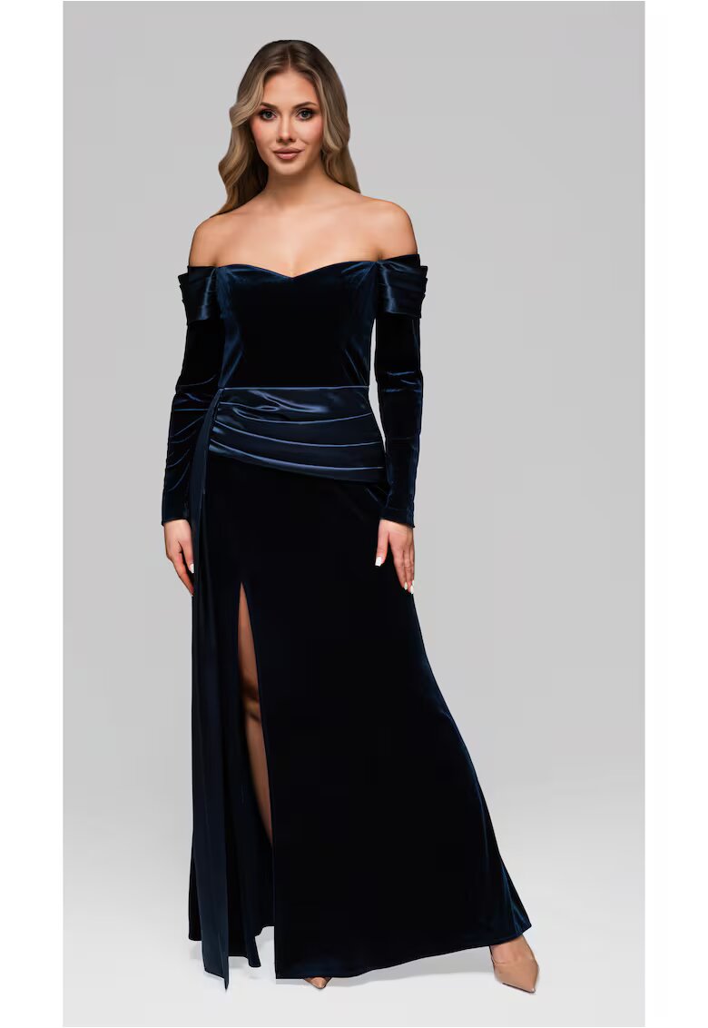 Larica Rochie de seara maxi LA-OM-DLR254 - Albastru inchis
