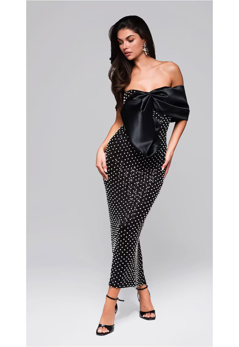 Larica Rochie de seara maxi LA-OM-DLR255 - Negru