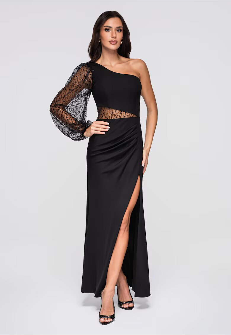 Larica Rochie de seara maxi LA-OM-DLR261 - Negru