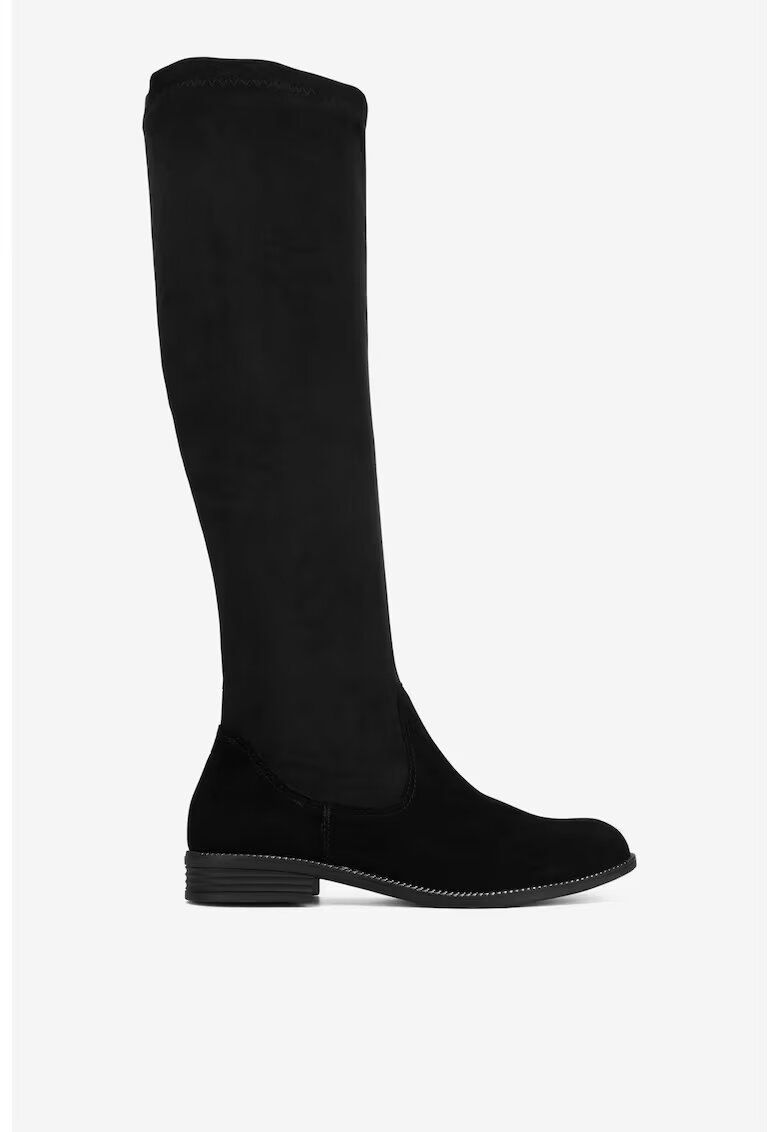 Lasocki Cizme dama 5903419431395 - Piele intoarsa - Negru - Negru