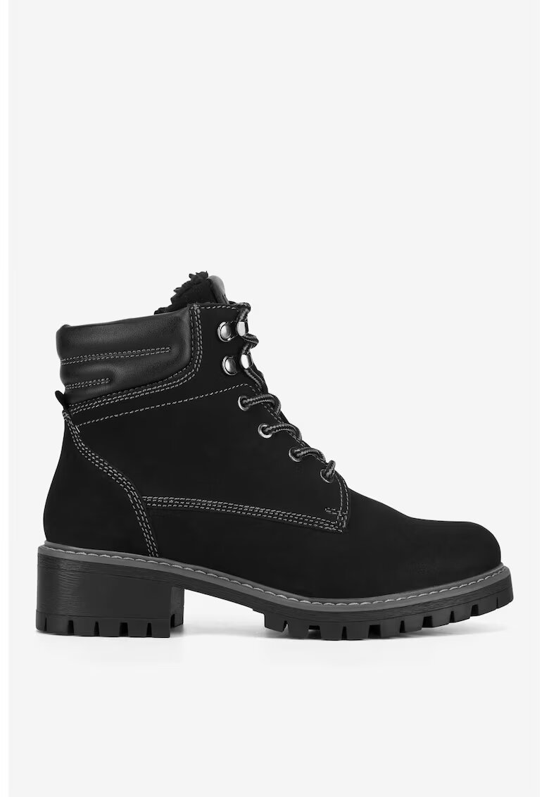 Lasocki Ghete dama 5903419650178 - Piele naturala - Negru - Negru