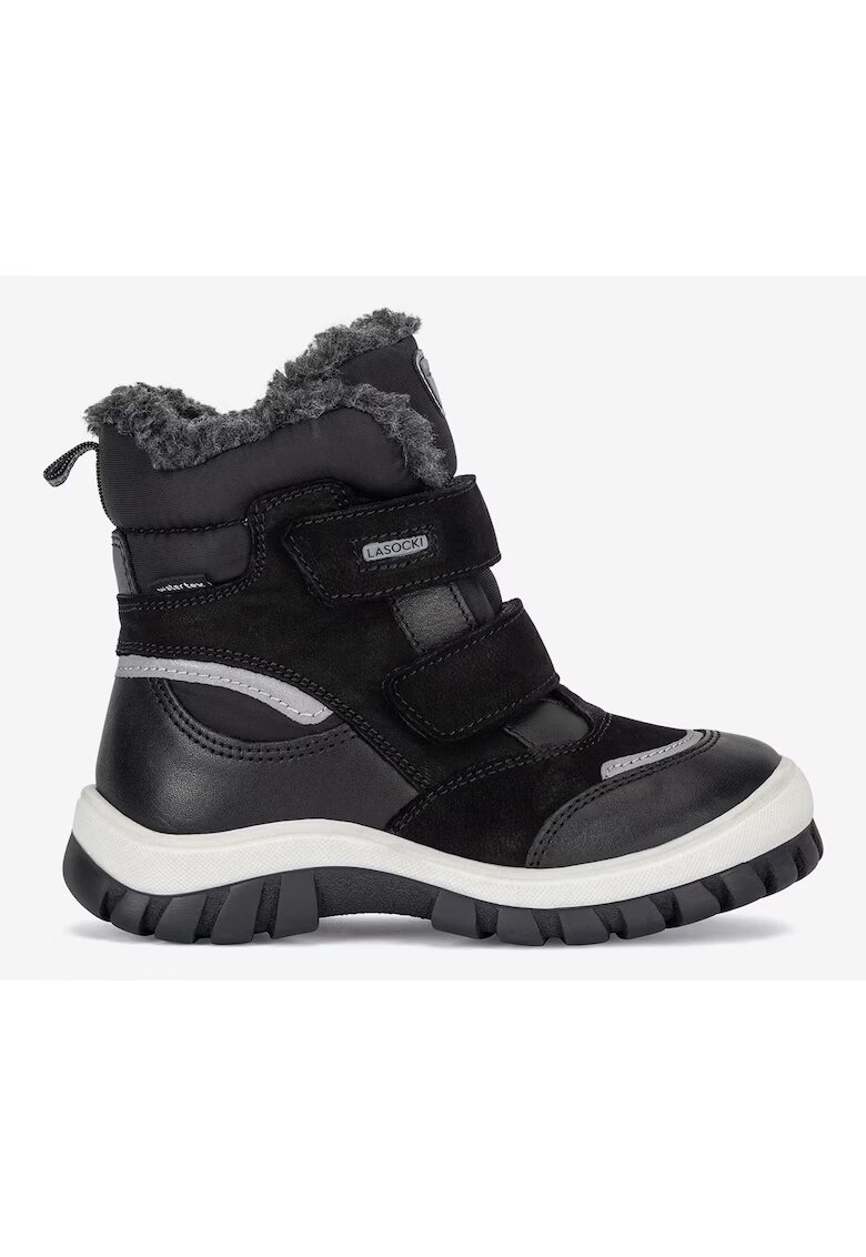 Lasocki Kids Ghete baieti 5905588872665 - Piele naturala - Negru - Negru