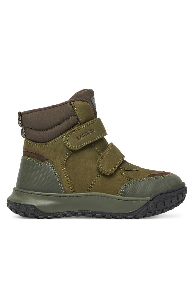 Lasocki Kids Ghete sport baieti - piele naturala - kaki/maro