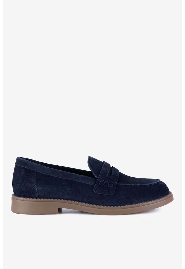 Lasocki Mocasini dama 5903698048963 - Piele intoarsa - Albastru - Albastru