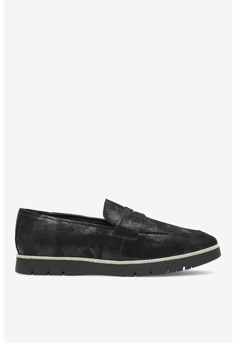 Lasocki Mocasini dama 5905588347552 - Piele intoarsa - Negru - Negru