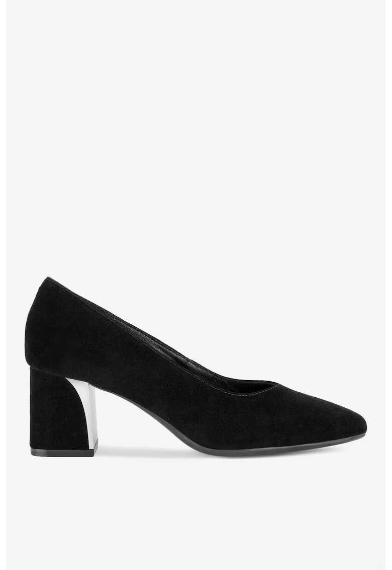 Lasocki Pantofi dama 5903419945557 - Piele intoarsa - Negru - Negru