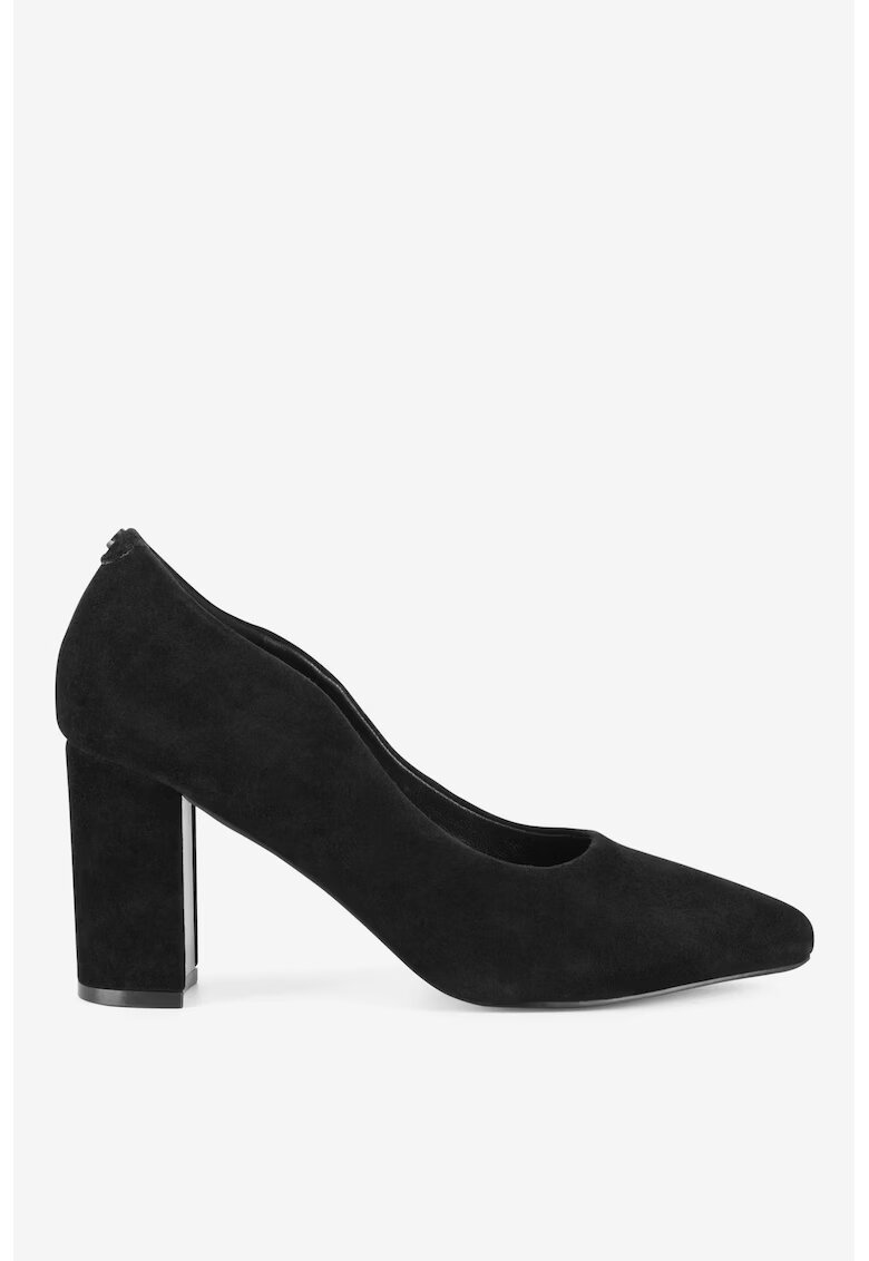 Lasocki Pantofi dama 5903698049281 - Piele intoarsa - Negru - Negru