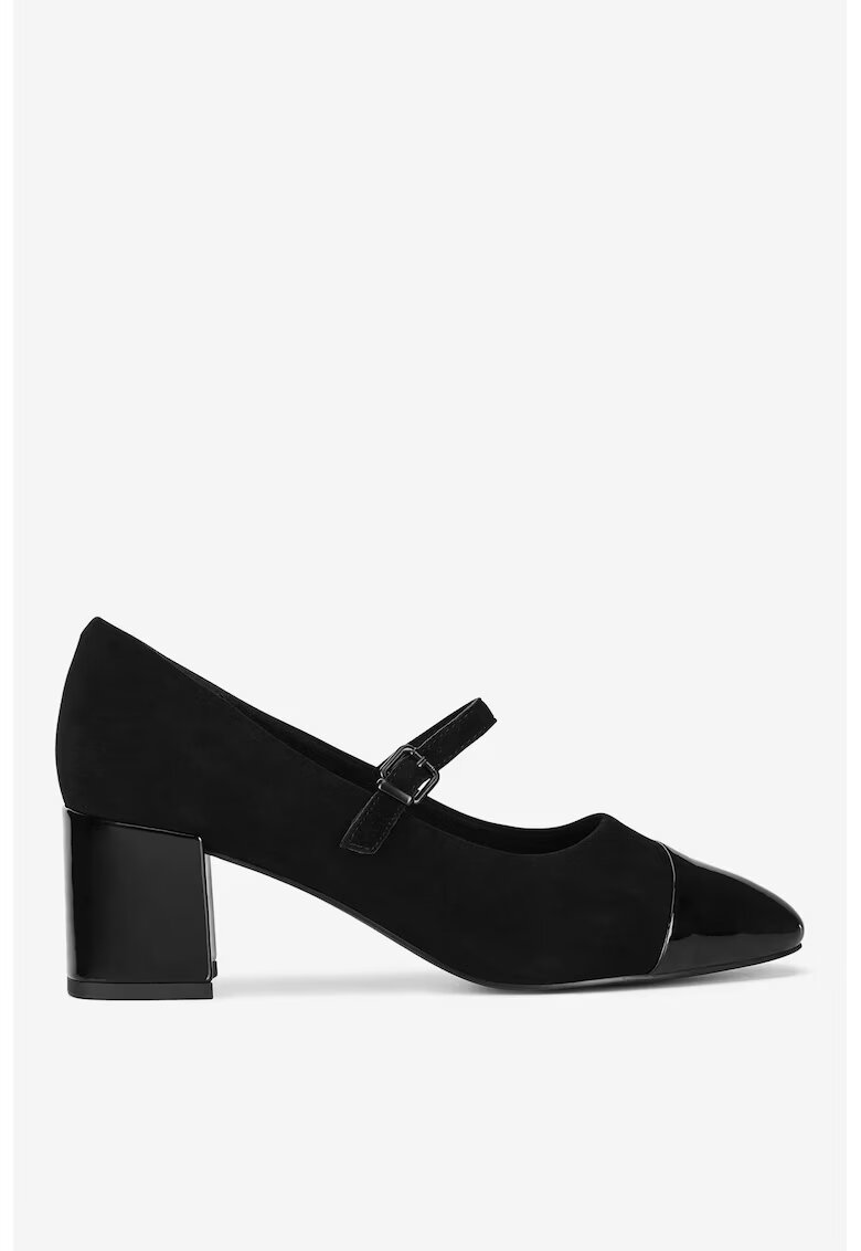 Lasocki Pantofi dama 5905588889045 - Piele intoarsa - Negru - Negru