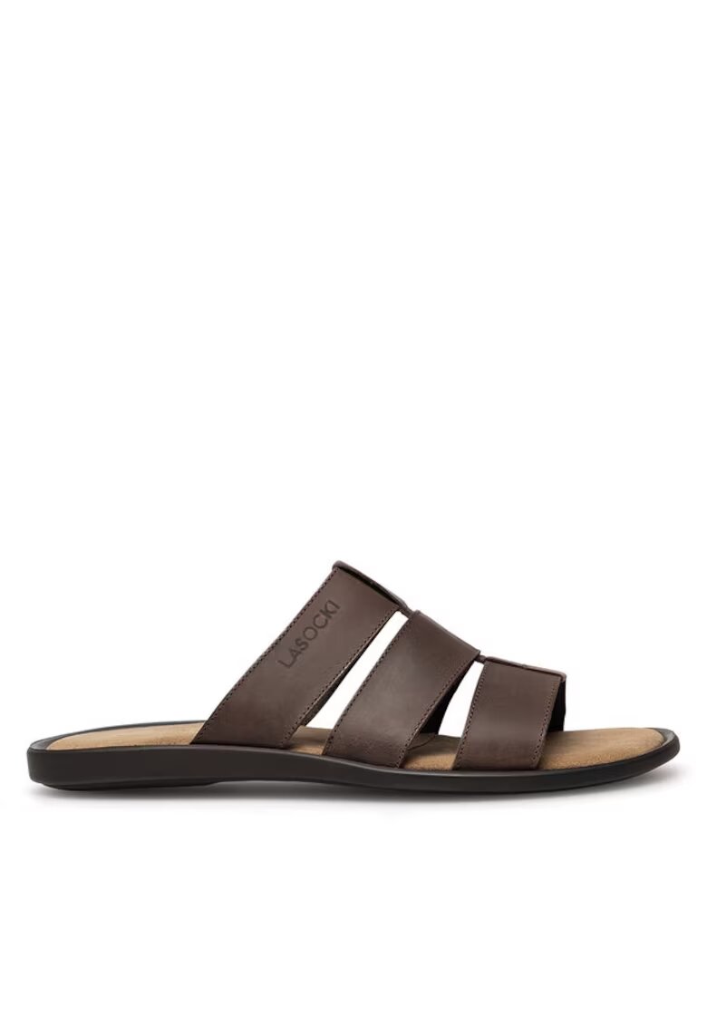 Lasocki Slapi barbati - 96042 - Piele naturala - Maro - Maro