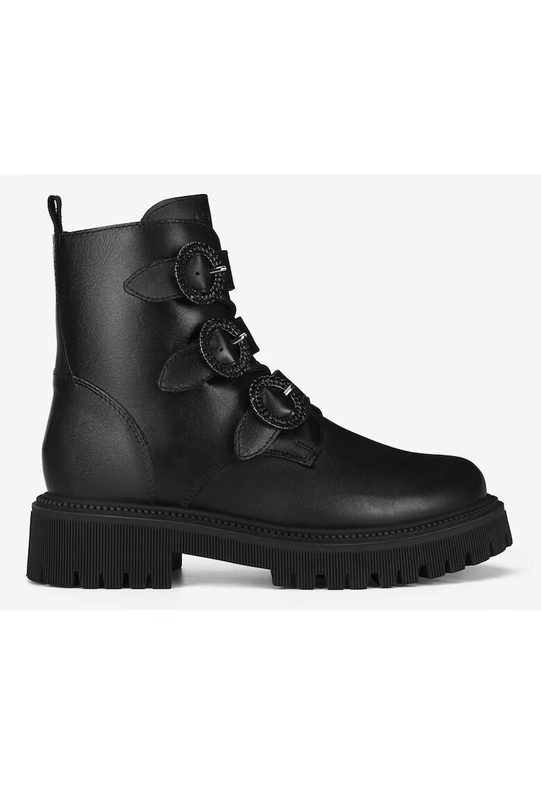 Lasocki Young Ghete fete 5905588934554 - Piele naturala - Negru - Negru