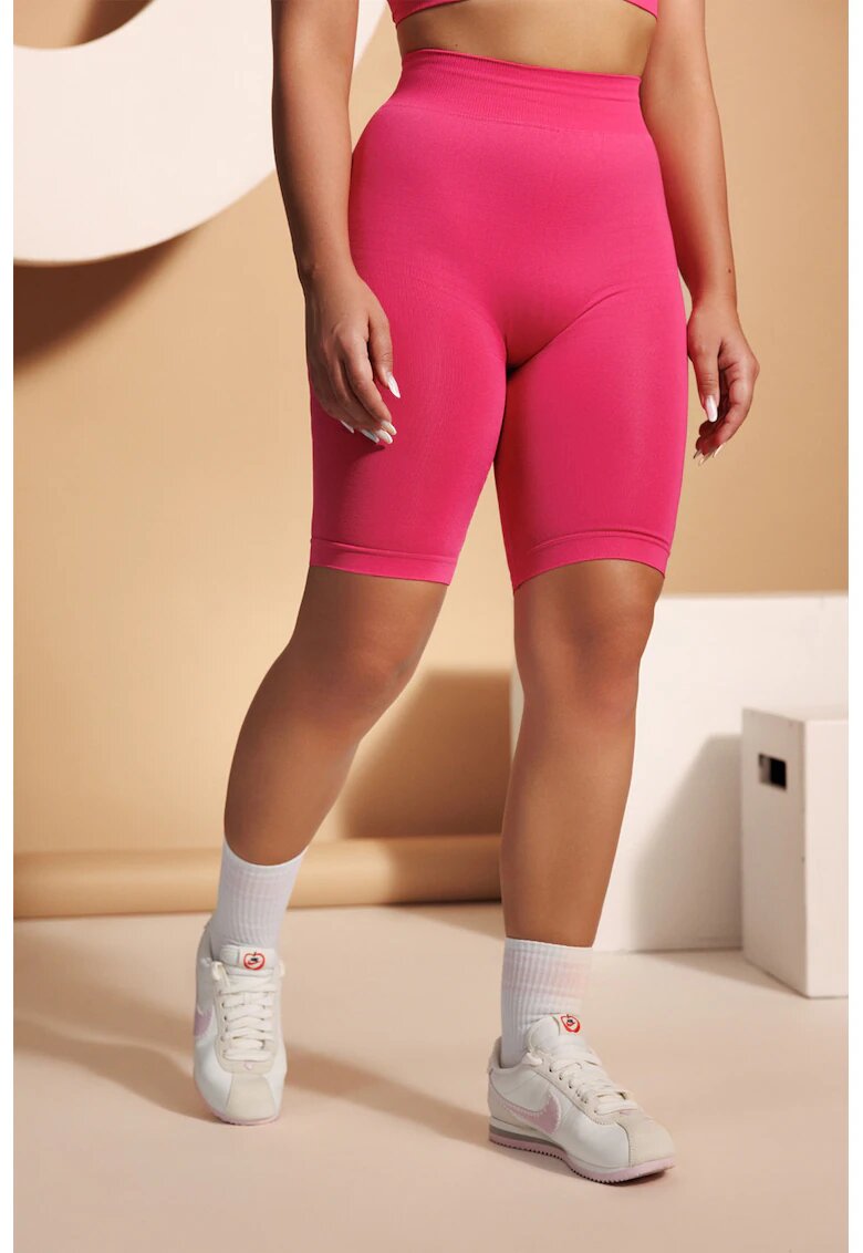 Laura Baldini Colanti scurti cu talie inalta - pentru fitness - Fucsia