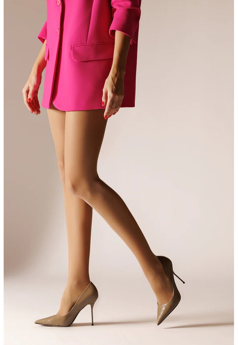 Laura Baldini Dres uni transparent - Bej